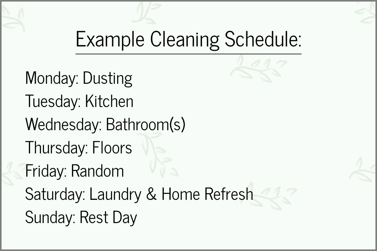 Clean Home Schedule